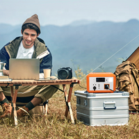 Générateur 2000W 110V 220V avec recharge sans fil, éclairage et alimentation, station de charge pour la maison