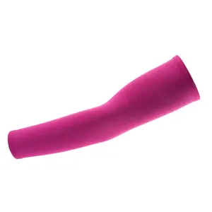 Kunden spezifisches Design UV-Schutz Unisex Sonnen hülsen Großhandel OEM Service Elastic Pure Color für Erwachsene Polyester Arm manschette 1 Stück/opp