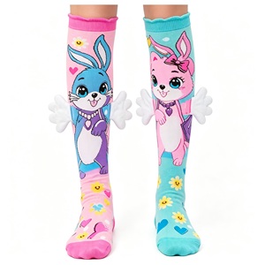 Kids <b>Knee</b> <b>High</b> Cartoon Socks Plush Ear Fun Crew Socks Soft Breathable Toddler Girl Casual Wear - Product Image 3