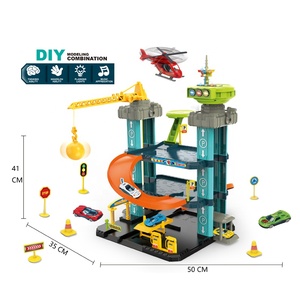 Nouvel Arrivage Jouet Coulissant Lumineux Éducatif et Ludique en Plastique Écologique, Série Policière et Pompier, avec Circuit de Voitures et Rail Coulissant - Product Image 4