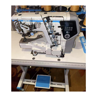 Nueva máquina de coser de enclavamiento de cama cilíndrica JACK K7 computarizada con inteligencia artificial con mangas de costura de mesa