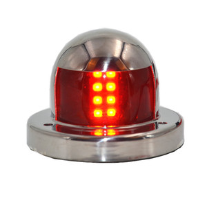 Lampe de navigation LED verte pour bateau, 12V, en acier inoxydable, lampe de signalisation à montage sur pont - Product Image 2
