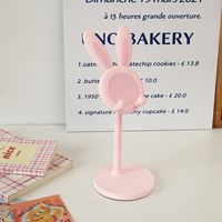 Support de téléphone adorable avec oreilles de lapin, support réglable antidérapant pour diffusion en direct et appels vidéo