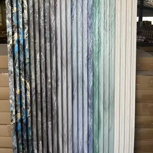 Novo Design de Painel de Parede WPC à Prova de Umidade e Impermeável na Cor Mármore Dourado para Decoração de Paredes - Product Image 1