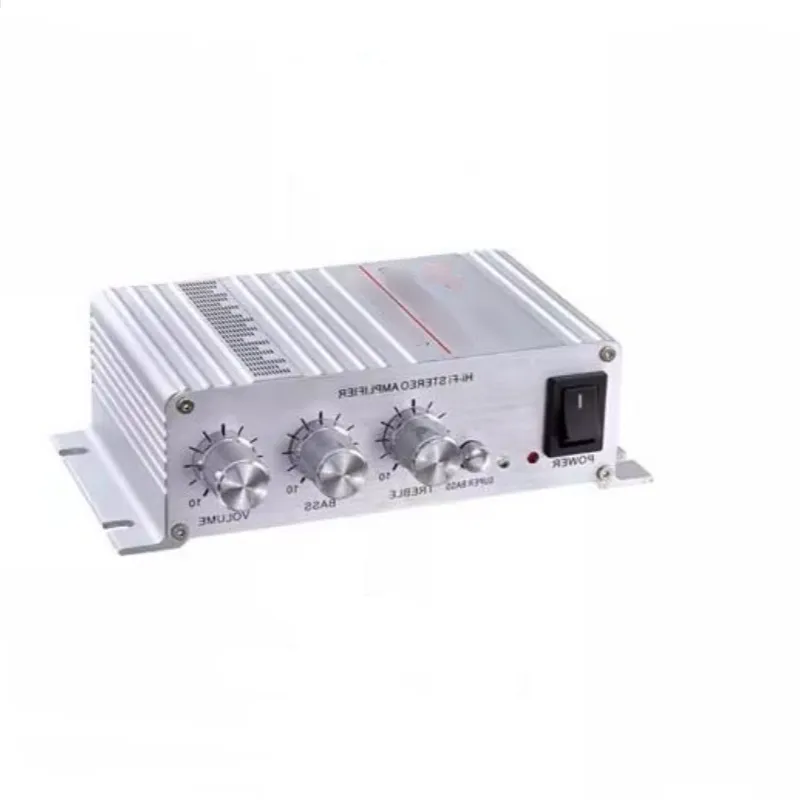 Hifi Mini Power Speler Dual Channel Stereo 20W * 2 Hoge Bas Aanpassing Dual Op Amp Voeding Dc 12V 20W * 2 Eindversterker