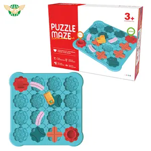 STEM Jungen und Mädchen Spielzeug Brain Teaser Puzzles Set Puzzle Board Build Track Labyrinth Mit einem Pull Back Auto und 4 Bällen für Indoor-Spiele