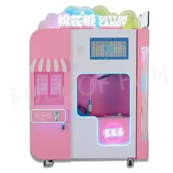 China Factory Custom Commercial Sweet Latest cotton candy Vending Automatic maker Machine