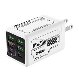 EU US UK ปลั๊ก240W USB-<span class=keywords><strong>C</strong></span> ชาร์จเร็วอะแดปเตอร์ติดผนังหลายพอร์ตสำหรับ <span class=keywords><strong>Samsung</strong></span>/Xiaomi <span class=keywords><strong>Type</strong></span> <span class=keywords><strong>C</strong></span> ชาร์จเร็วโทรศัพท์มือถืออะแดปเตอร์ - Product Image 4