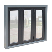 Puertas y Ventanas de Doble Vidrio con Revestimiento Resistente a Huracanes, Diseño Moderno de Alta Calidad, Gris, Horizontal, para Casas y Cocinas