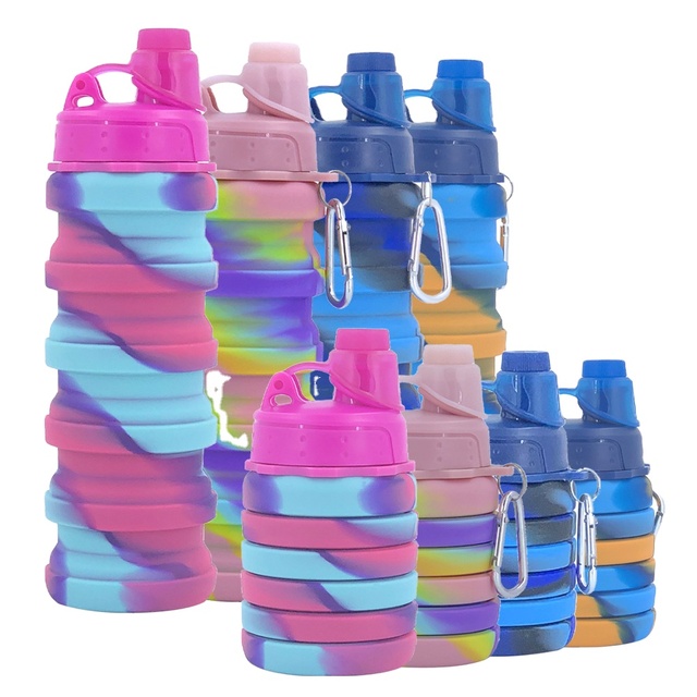 New Retractable Cup Foldable Cup  Environment Friendly Food Silicone Sports Cup