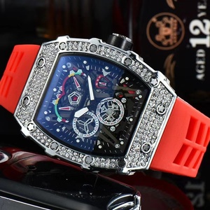 Reloj de Cuarzo para Hombre con Incrustaciones de Diamantes Estilo Europeo Richards, con Tres Agujas y Fecha, Deportivo y Moderno, Superventas - Product Image 3