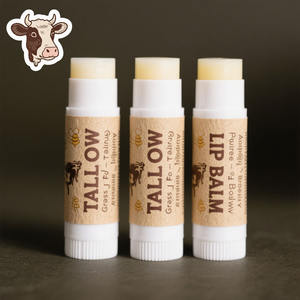 Bálsamo labial de sebo 100% Hidratante labial de base animal Cera de abeja de carne alimentada con hierba para el cuidado de la piel natural - Product Image 3