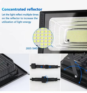 <span class=keywords><strong>2025</strong></span> năm mới điều khiển từ xa LED năng lượng mặt trời đèn lũ ngoài trời IP67 không thấm nước Spotlight ấm trắng năng lượng mặt trời phản xạ Đèn tường RoHS - Product Image 4