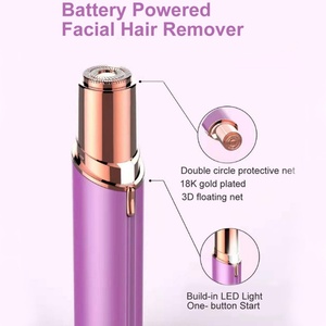 Épilateur avec lumière LED, rasoir électrique rechargeable pour le visage, tondeuse à poils du visage pour femmes - Product Image 3