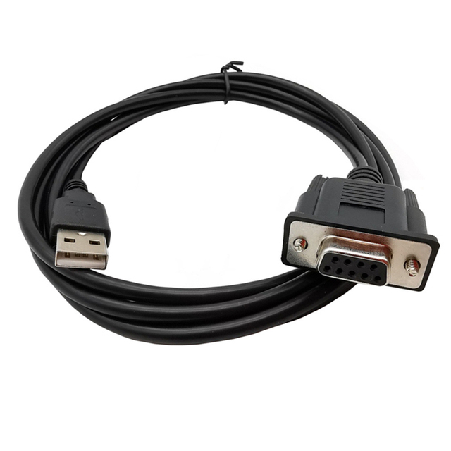 D3192 6ft 1.8m RS232 DB9 9 Pin Female to USB 2.0 A Male PLC Serial Cable