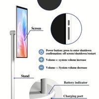 New High Quality 21.5 Inch Ultra-Thin LED Android 13 IPS Touch Screen Monitor DVI Portable TV USB Digital Signage 1080P for Home