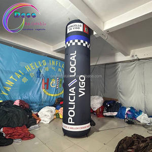 Farolas inflables con letras negras con luces LED para publicidad - Product Image 4