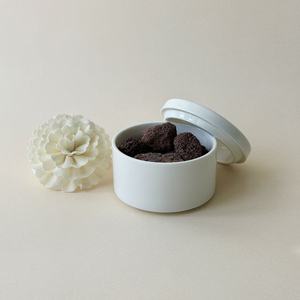 Modern Minimalist Glossy Ceramic Lava Stone Diffuser Natural Volcanic Rock Fireless Aromatherapy <strong>Small</strong> Decorative Ornament - Product Image 2