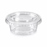 Fabricant de gobelets en plastique jetables de 1,5 oz, impression de logo personnalisée, OEM/ODM, gobelet transparent en PP pour vinaigrette