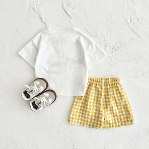 夏季童装恐龙印花短袖套装韩版儿童宝宝两件套童装 - Product Image 6