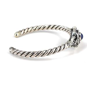 Lapis Stone Filigree Bracelet Handmade Turkish Romantic Jewelry - Product Image 3