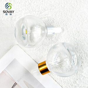 Venta Caliente de Botellas de Vidrio Transparente Ecológicas con Gotero de 10 ml, 20 ml y 50 ml, Forma Esférica Vacía para Aceite Esencial/Perfume/Cuidado de la Piel - Product Image 4