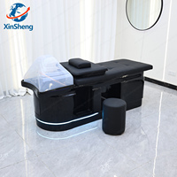 Fauteuil de lavage de cheveux et de massage pour salon de coiffure, lit de shampoing SPA, thérapie capillaire à l'eau, lit de shampoing portable pour massage thaïlandais