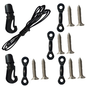 Outdoor Storage Hook <b>Set</b> With 7Mm Elastic Rope And Stainless Steel <b>Screws</b> For Garage Organization Heavy Duty Use - Product Image 3
