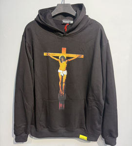 เสื้อฮู้ดดี้ผู้ชายแบรนด์ Alphabet สไตล์ลำลองหลวมๆ ผ้าฝ้ายคุณภาพสูง 100% ลายพิมพ์ตัวอักษร  ขายส่งจำนวนมาก - Product Image 2