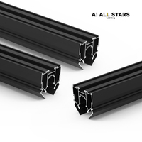 Éclairage All Stars DC48V : Luminaires de plafond sur rail magnétique extensible, profilés en aluminium extensibles
