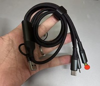 Cable de Carga Rápida de Alta Calidad de 100W, Negro, Trenzado de Nailon, 5A, con Conductor de Cobre Puro para iPhone 17/18, Computadora y Auriculares