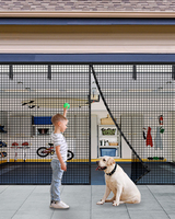 Moustiquaire magnétique robuste 16*7ft en fibre de verre anti-moustiques noire pour porte de garage avec ruban de rangement