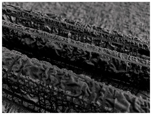 قماش مطوي من البوليستر قماش فقاعات تنفس للنساء فستان عصري - Product Image 6