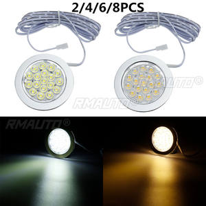 2/4/6/8PCS Lámpara LED de Techo de 12V para Coche, Luz de Lectura Interior, Foco LED de 18 LED para Caravana y Barco - Product Image 1