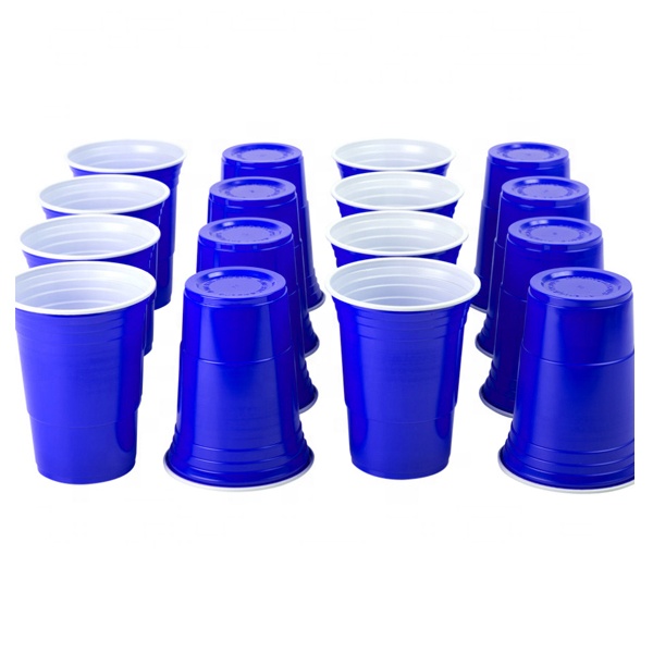 Многоразовый пластиковый красный стакан для пива без бисфенола А, красная чашка 16 унций