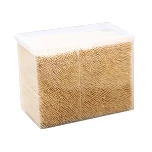 Remise directe du fabricant cure-dents biodégradable jetable Double point bois menthe longueur personnalisée cure-dents en bambou en vrac - Product Image 1