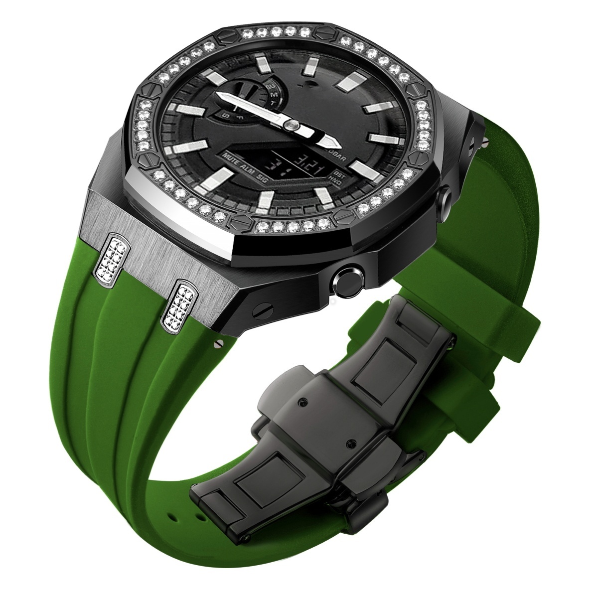 black green strap