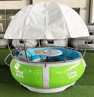 250cm Dôme top 6-8 personne électrique Barbecue Barbecue donut bateau beignet Barbecue bateau avec hors-bord à essence de carburant essence moteur moteur
