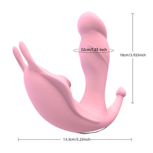 Vibrador portátil de silicona con control remoto de 10 frecuencias para estimulación y masaje para adultos - Product Image 6