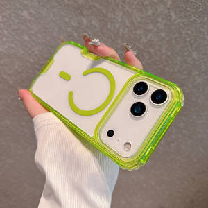 자석 휴대폰 케이스 3 in 1 충격 방지 TPU+PC 투명 아이폰 11 12 13 14 15 16 17 프로 맥스 삼성 S24 S25 S26 A05용 - Product Image 6