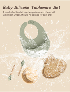 Ensemble d'assiettes et de bols en bambou écologiques pour enfants, forme d'animaux mignons, avec ventouse en silicone - Product Image 5