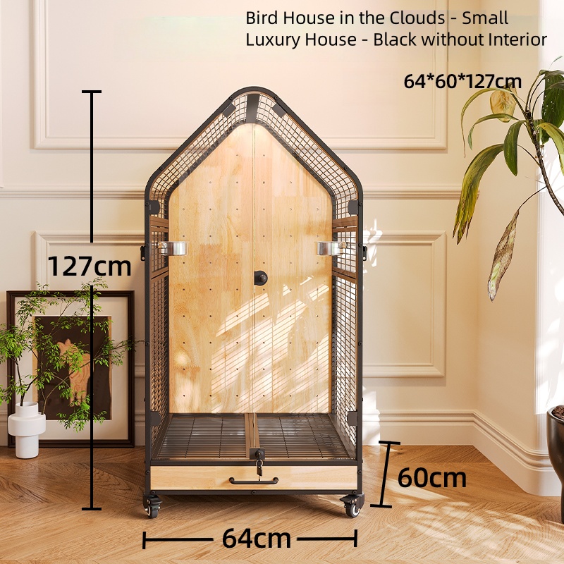 Large house size - black double space partition mo