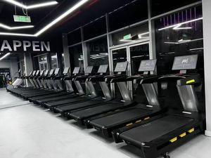 Popular Commercial Gym Equipment Curved <b>With</b> Big Monitor Rotatable Screen Screen Mirroring Available. X - Product Image 5