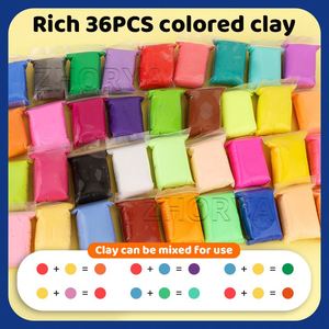 Arcilla de Modelar Zhorya de Alta Calidad, No Tóxica, 36 Colores, Secado al Aire, Ultraligera, para Manualidades Infantiles y Regalos - Product Image 5