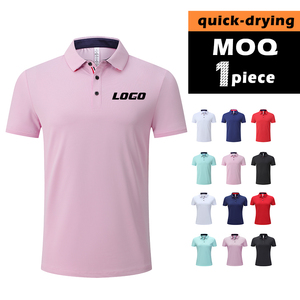 Polos de polo con cuello de corte suelto de tela elástica más vendidos, ajuste de golf para actividades al aire libre - Product Image 6
