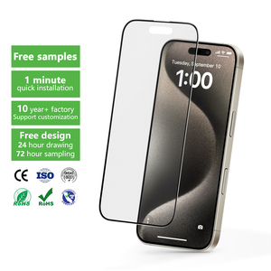 Atacado Personalizar Oem 2.5D 9H Anti-choque Anti-reflexo Filme Protetor de Tela de Vidro Temperado para IPhone 16 15 14 13 12 11 Pro Max - Product Image 1