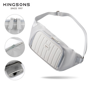 Kingsons Women's Chest Bag Lightweight Zipper Crossbody Bag For Business Travel Solid Color Fashionable Phone Bag - Product Image 2
