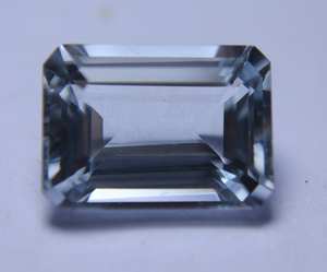 Lote de piedras preciosas de Aguamarina Octágono azul natural, corte facetado, 14x10mm, pieza única - Product Image 3