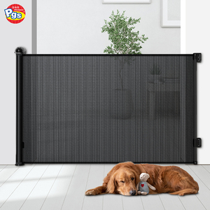 प्रोडिगी sg020 रिट्रेटेबल पालतू गेट सरल स्थापना लंबा जाल गेट कुत्तों के लिए बटन सुरक्षित छोटे पशु बाधा बना प्लास्टिक - Product Image 6