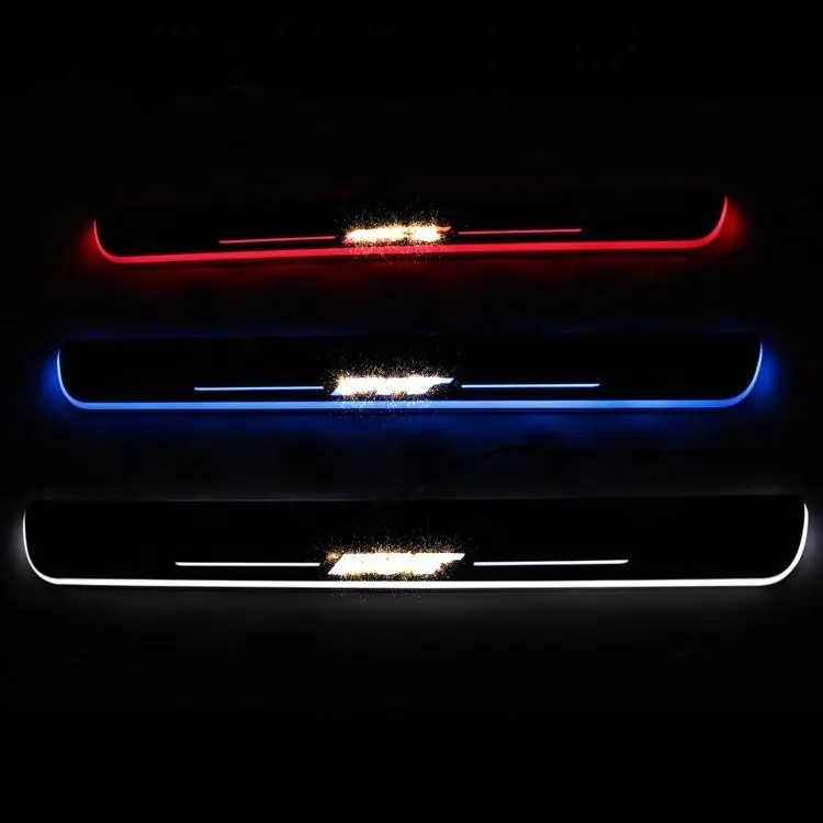 auto accessories factory moving led door sill scuff plates for Fit 2014-2018